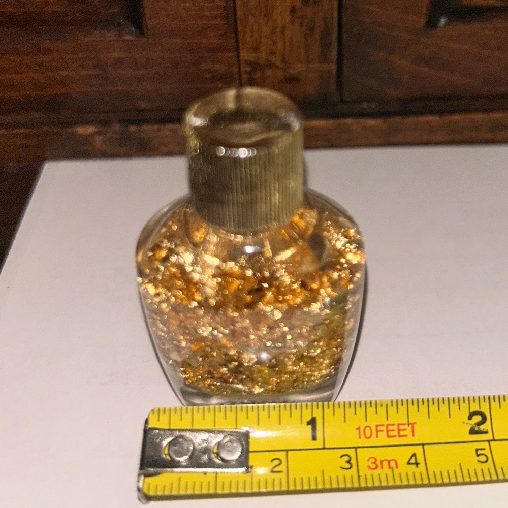 Gold Flake Decorative Bottle - Home Accents